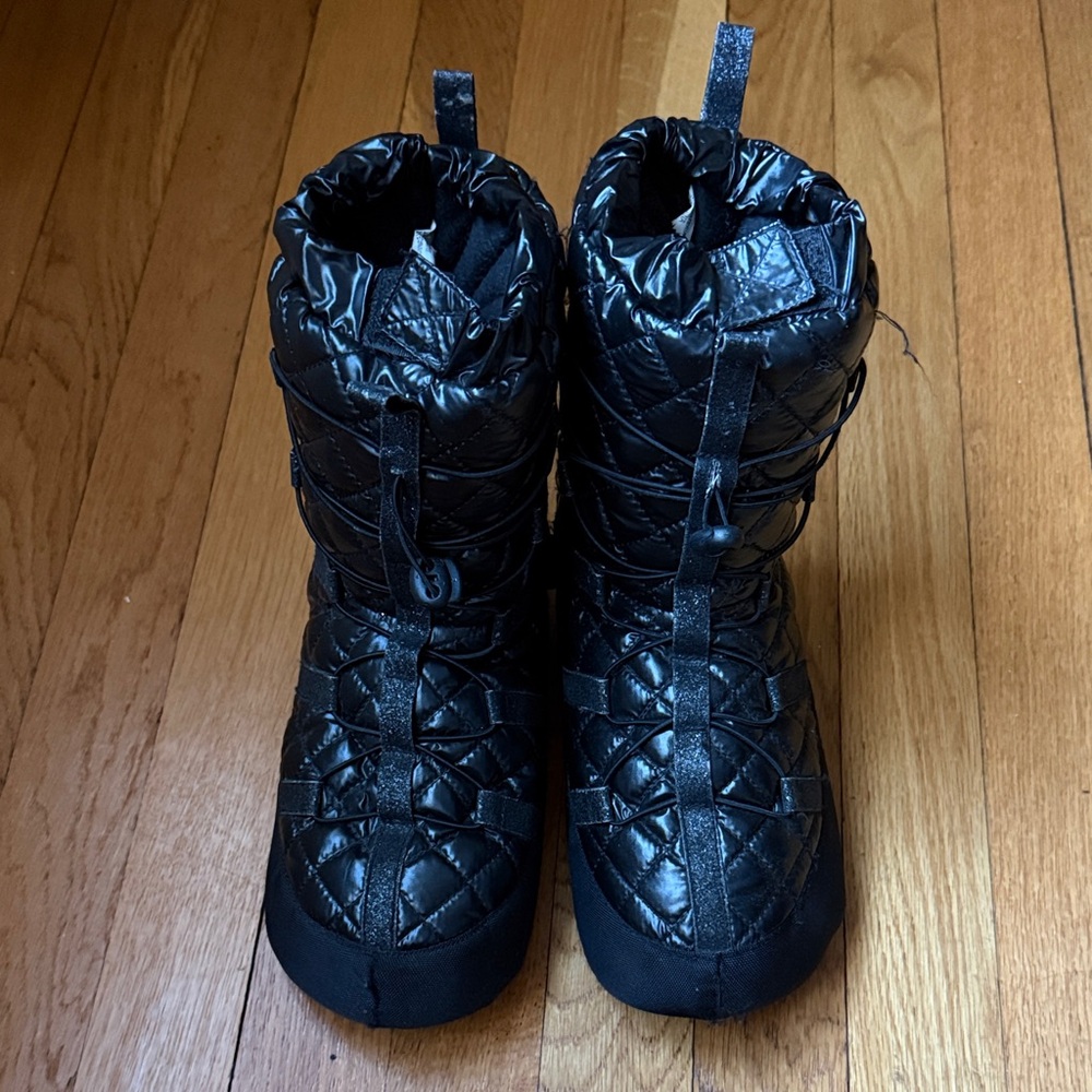 Capezio Black Quilted Kids Boots